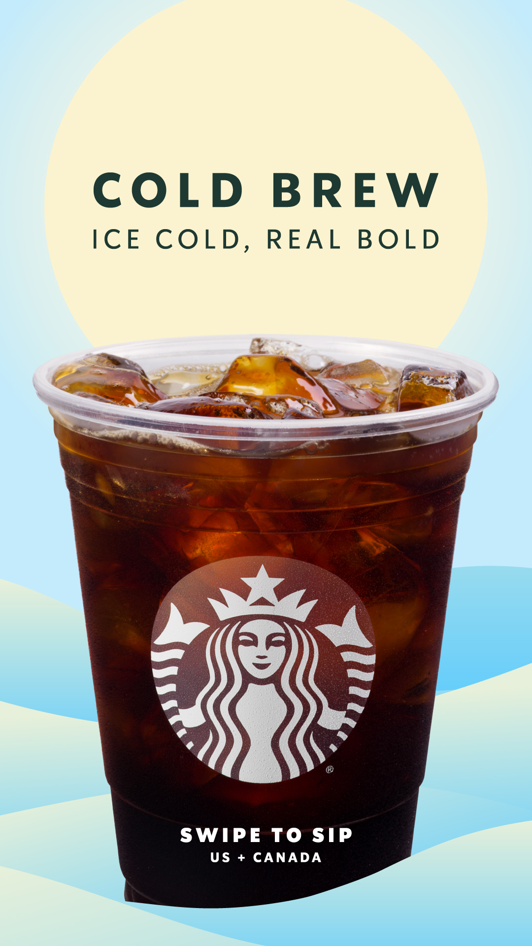 instagram story to promote cold brew drink